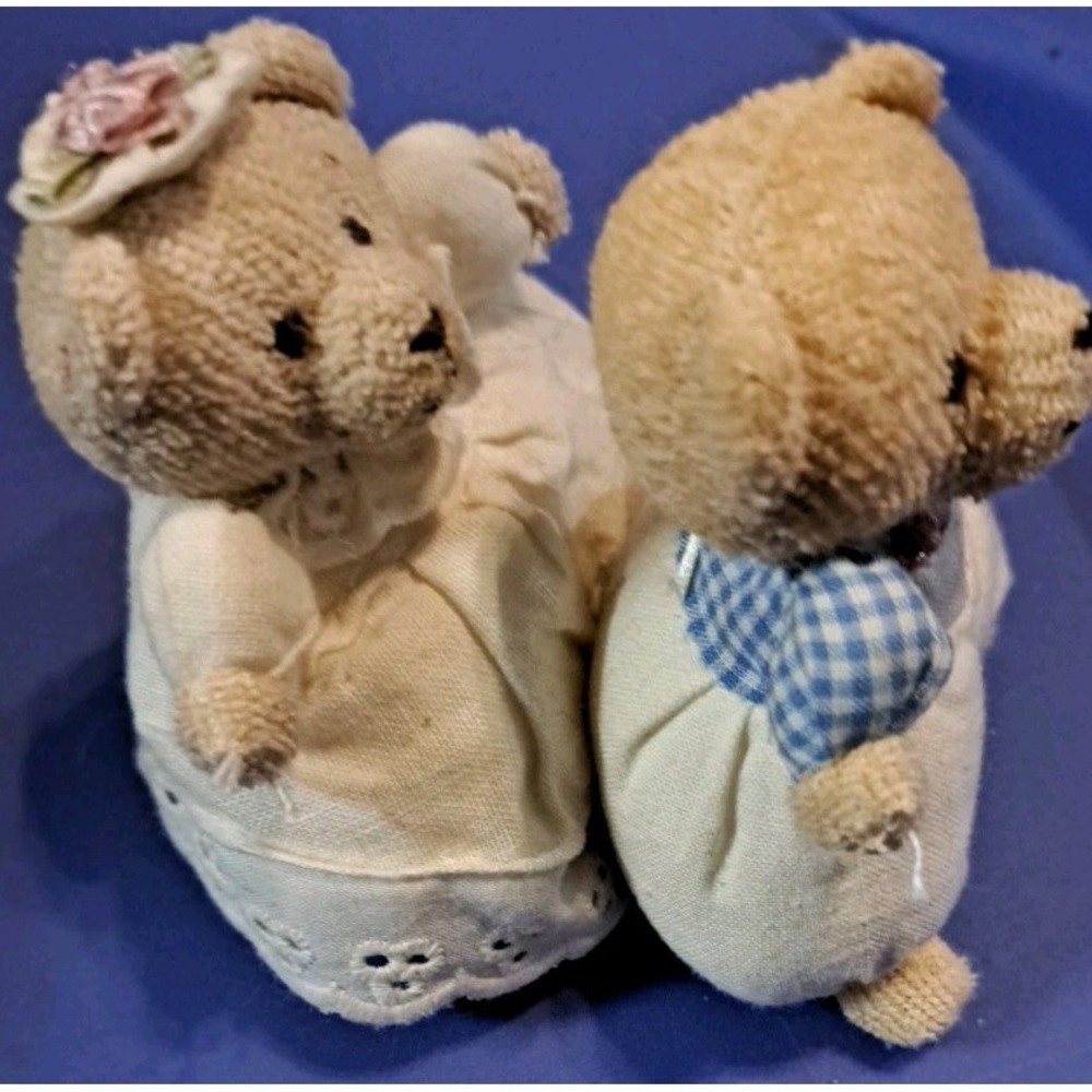 Vintage Lee & Lee Dallas Texas Pair of Teddy Bears 4" - Picture 6 of 7